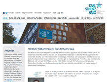 Tablet Screenshot of carl-schurz-haus.de
